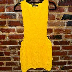 SHEIN Bae Lace Up Side Textured Bodycon Dress, size L